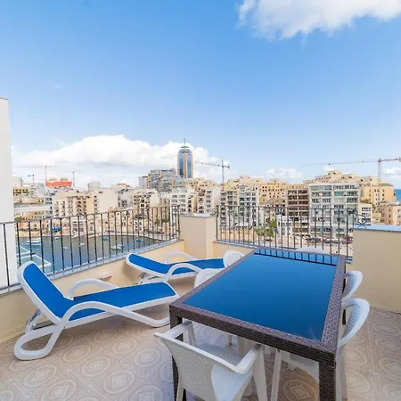 Apartment Amazing Views Of Spinola Bay In Heart Of Stjulians-hosted By Sweetstay